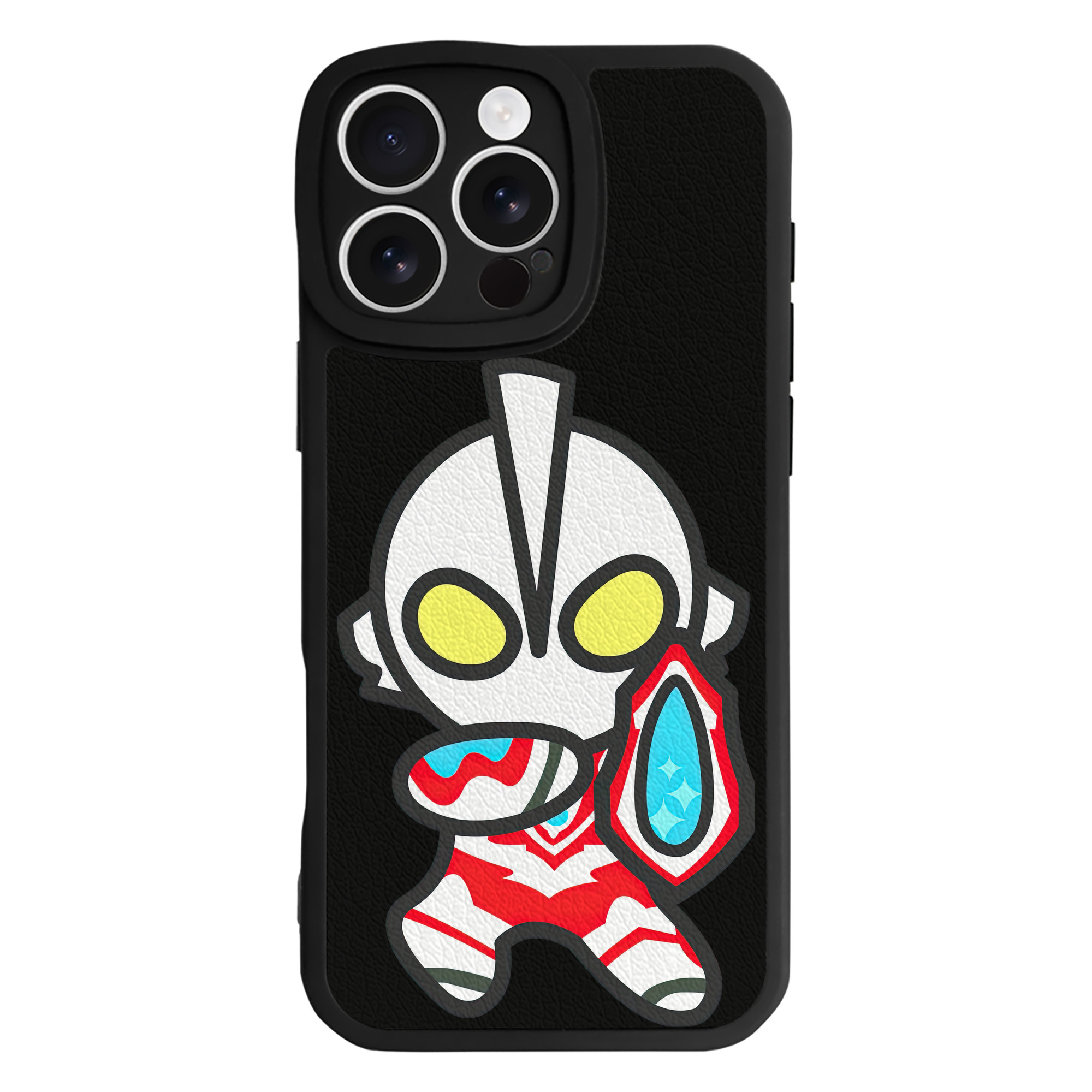 （画像用） ウルトラマン Ultraman 【iPhone 16シリーズ対応】シリコンスマホケース（レザー調） 材質：シリコン